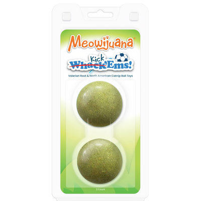 Kick'Ems Kalico Kush Compressed Catnip Ball Refill - 2 pack