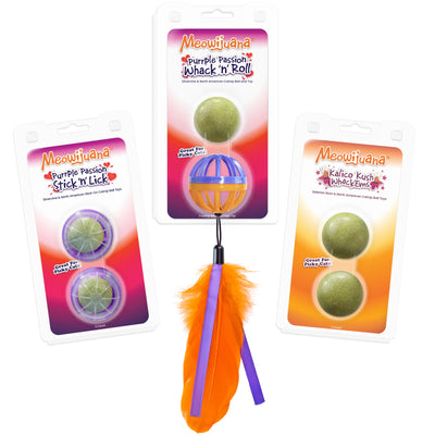 Meowijuana Compressed Catnip toy bundle