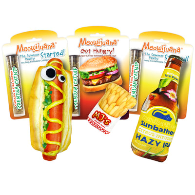 Meowijuana Grill ’n’ Thrill catnip toy bundle