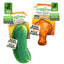 Dill Pickle and Chicken Wing tough dog toy bundle